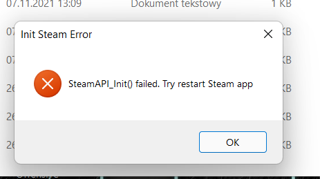 steam api init failed codex